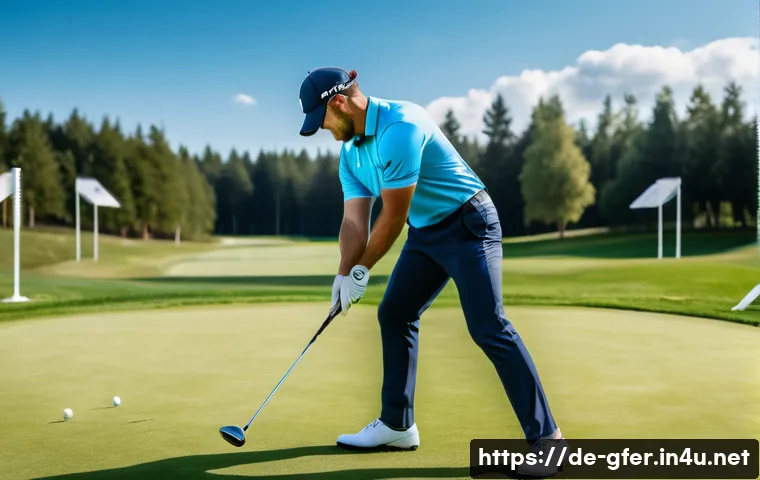 골프 연습장에서의 수업 운영 팁 - A professional golf training scene on a modern outdoor driving range in Germany during a sunny after...